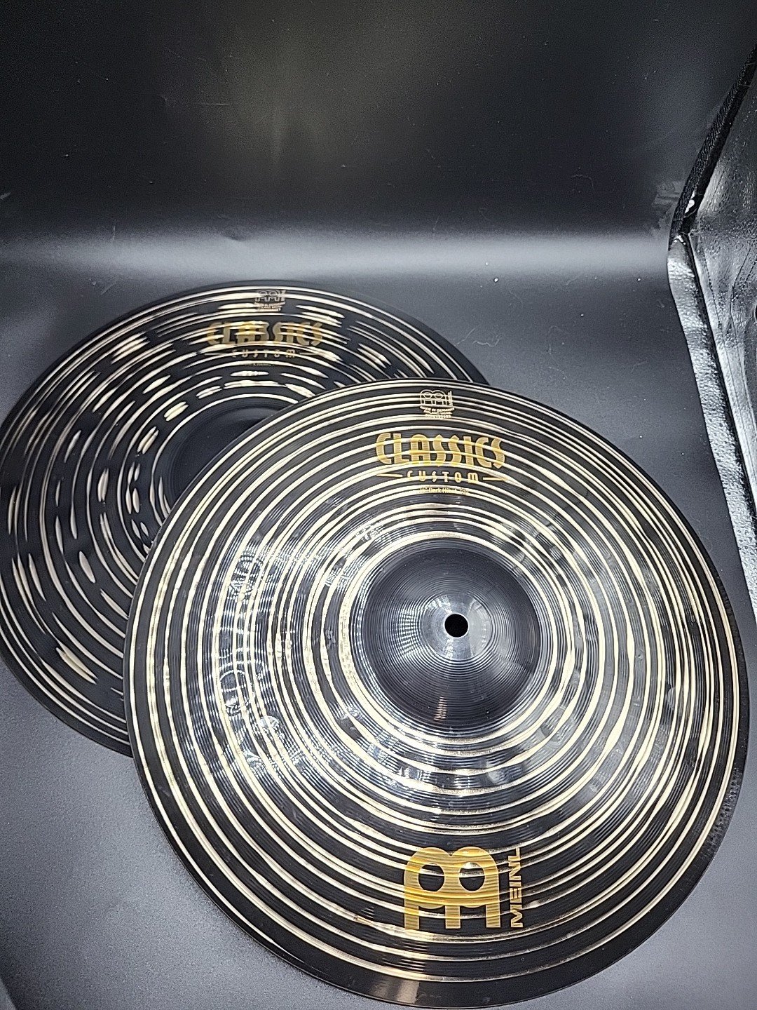 Meinl 14" Dark Hihat Top And Bottom Cymbals