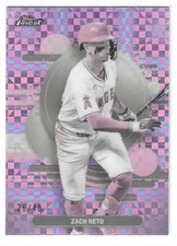 2025 Topps Finest Zach Neto #166 Uncommon Variation Pearl X-Fractor /40 SSP