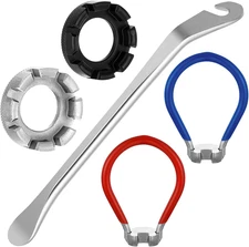 5-Pack Universal Bicycle Spoke Wrench and Torque Tool Kit for Wheel Truing