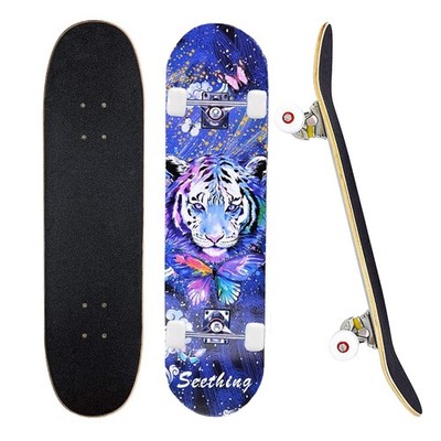 CLYCTIP Complete Skateboards- Standard for Beginners Kids Boys Girls Teenager...