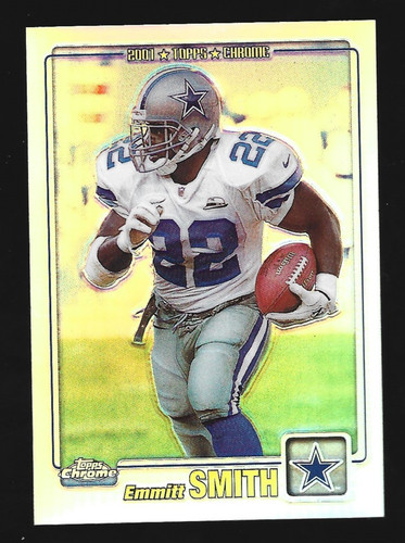 2001 Topps Chrome Emmitt Smith Refractor 472/999 #145