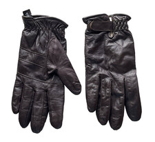 VINTAGE GATES BROWN LEATHER THINSULATE LINED DRIVING GLOVES WOMEN'S SIZE LARGE