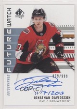 2019-20 SP Authentic Inscriptions 39/50 Jonathan Davidsson (11/7/2019) Auto m0p