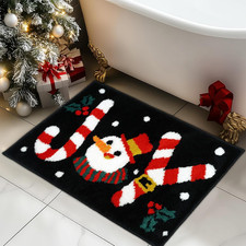 Christmas Joy Bath Mat - Cute Non Slip Bathroom Rugs 20X32 Inches
