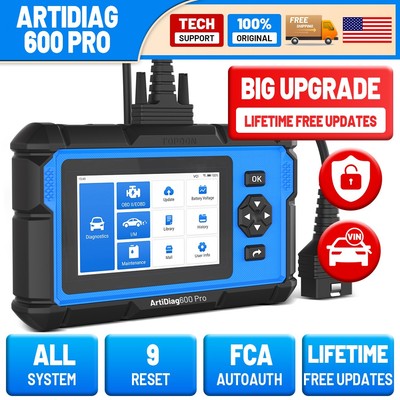 2025 NEW TOPDON AD600 PRO+ OBD2 Scanner Full System ABS SRS Engine Free Updates