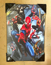 Marvel Spider-Man Framed Poster Wall Art Lot, Collectible Marvel Universe Decor