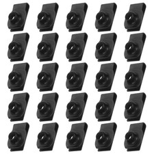U-Style Clip-On Nut, 25 Pcs M10-1.5 Regular Extruded U-Nut U-Type Fasteners H