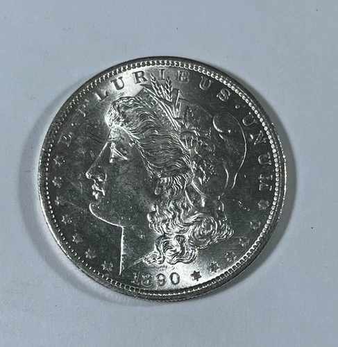 1890-S Morgan dollar (#21947) BU+ Rev. Environmental damage