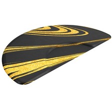 5/8" Thick Anti-Fatigue Salon Mat, 3'x5' Semi-Circle with Round Cutout for Chair