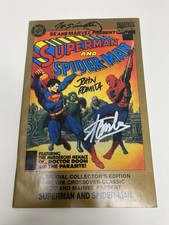 DC & Marvel Present Superman & Spider-man  Signed Stan Lee, John Romita & Sinnot