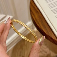 Golden wheat ears bracelet - Wreath for good fortune