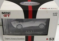 Scale minicar 1/64 MINI GT Pagani Huayra Roadster Black Stripe Right r0_0328