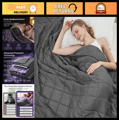 #ad #ad 20lbs Weighted Blanket for Adults 48quot;x72quot; Cooling Heavy Throw Soft Microfiber $51.99