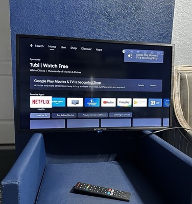Sceptre 32'' HD 720p LED TV with remote control, barely used, own 2 of those