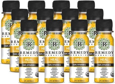 Remedy Organics Heal Detox Support 12 Pack   Organic Liver & Whole Body Cleanse