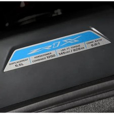 2026-2027 Chevrolet Corvette Zr1x Engine Specification Plaque 87818068 Oem Gm