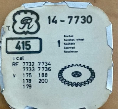 Valjoux rochet 7730 7732 7733 7734 7736 Venus 175 178 179 Rochet de barillet 415 - Photo 1/2