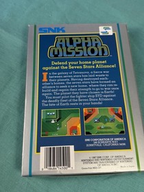 SNK Alpha Mission Nintendo NES Complete CIB w/ Box Manual NTSC-U/C 1987