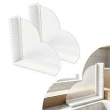 Shower Splash Guard for Bathtub, Silicone Splash Guards Kit with Strong Sucti...