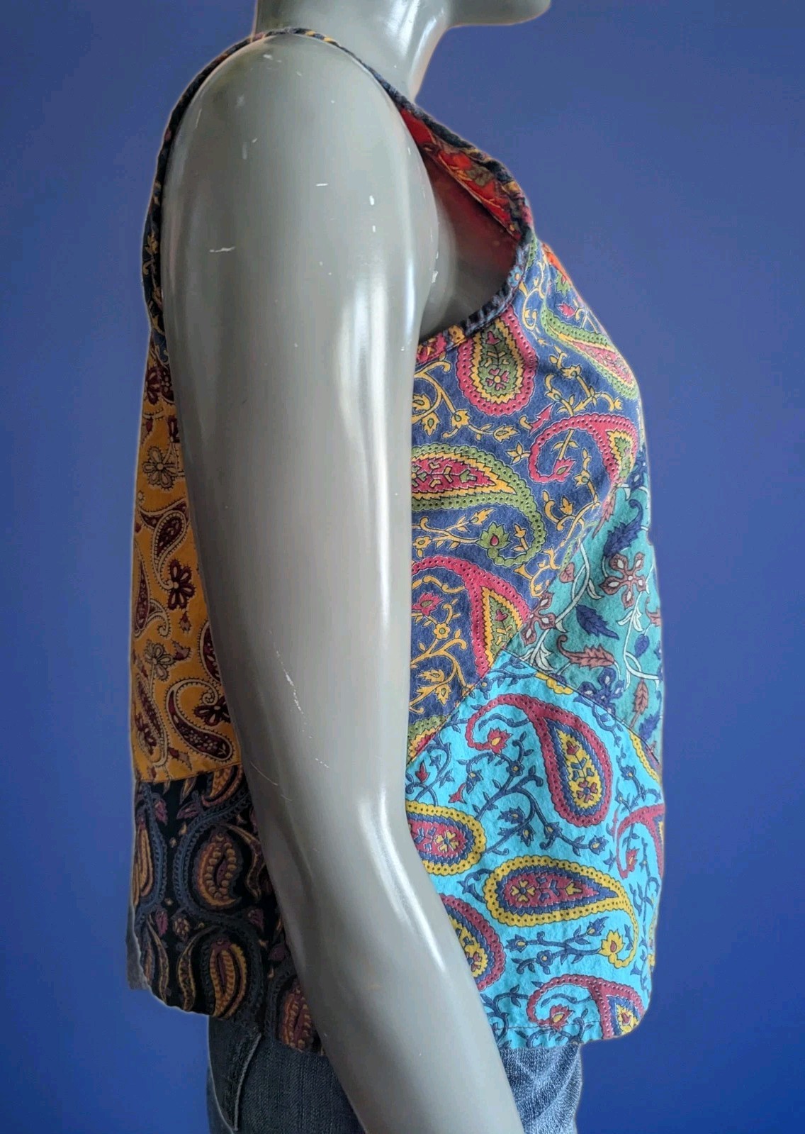 Sacred Threads Small Paisley Patchwork Cotton Sle… - image 5