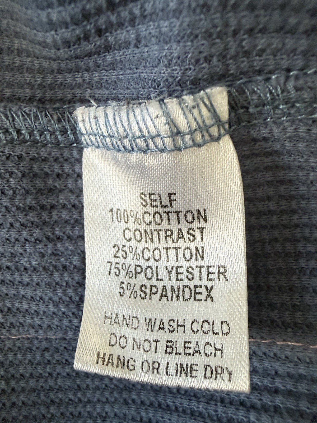 Easel Patchwork Thermal Top Leopard Boho Waffle K… - image 11