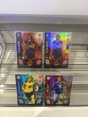 Topps Match Attax 2021/22 Limited Edition Diamond Haaland, Vardy & Atomic Mbappe