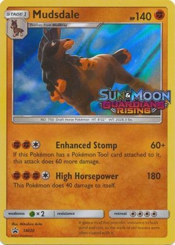 1x Mudsdale - SM20  - Prerelease Promo - SM Black Star Promo Lightly Played Poke