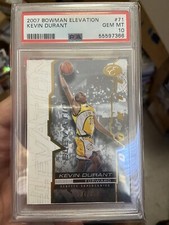 2007-08 Bowman Elevation Kevin Durant Rookie RC #71 PSA 10 Gem Mint /999 Pop 25!