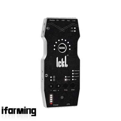 lckl So8 デジタル音声カード ICKB SO8 6th Generation Mobile Live Sound Card Rechargeable Sound