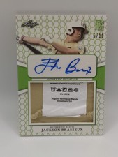 2022 LEAF PERFECT GAME NATIONAL SHOWCASE JACKSON BRASSEUX 5/10 TAG PATCH AUTO