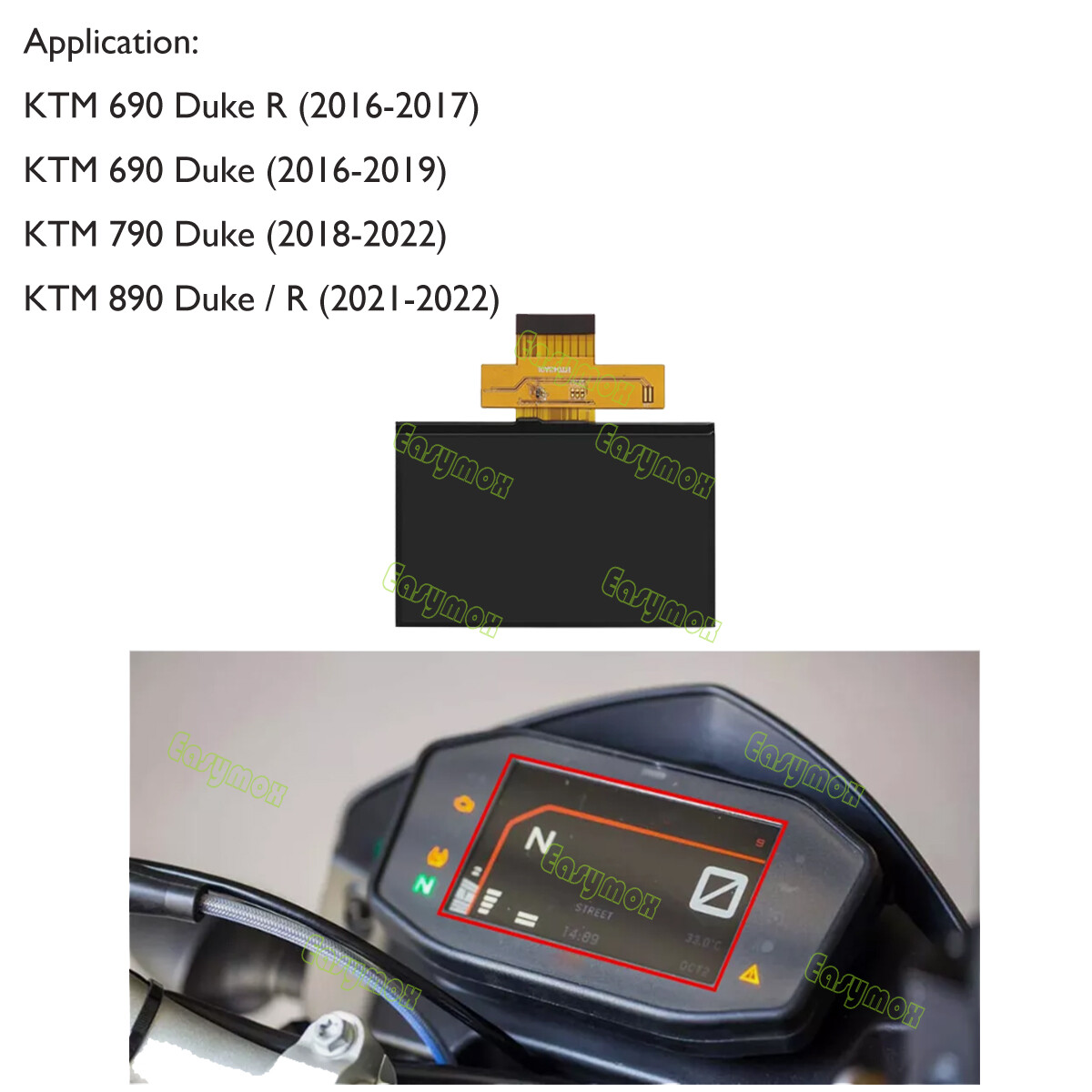 890デューク・790デューク　メータースクリーン 890デューク・790デュークメータースクリーン