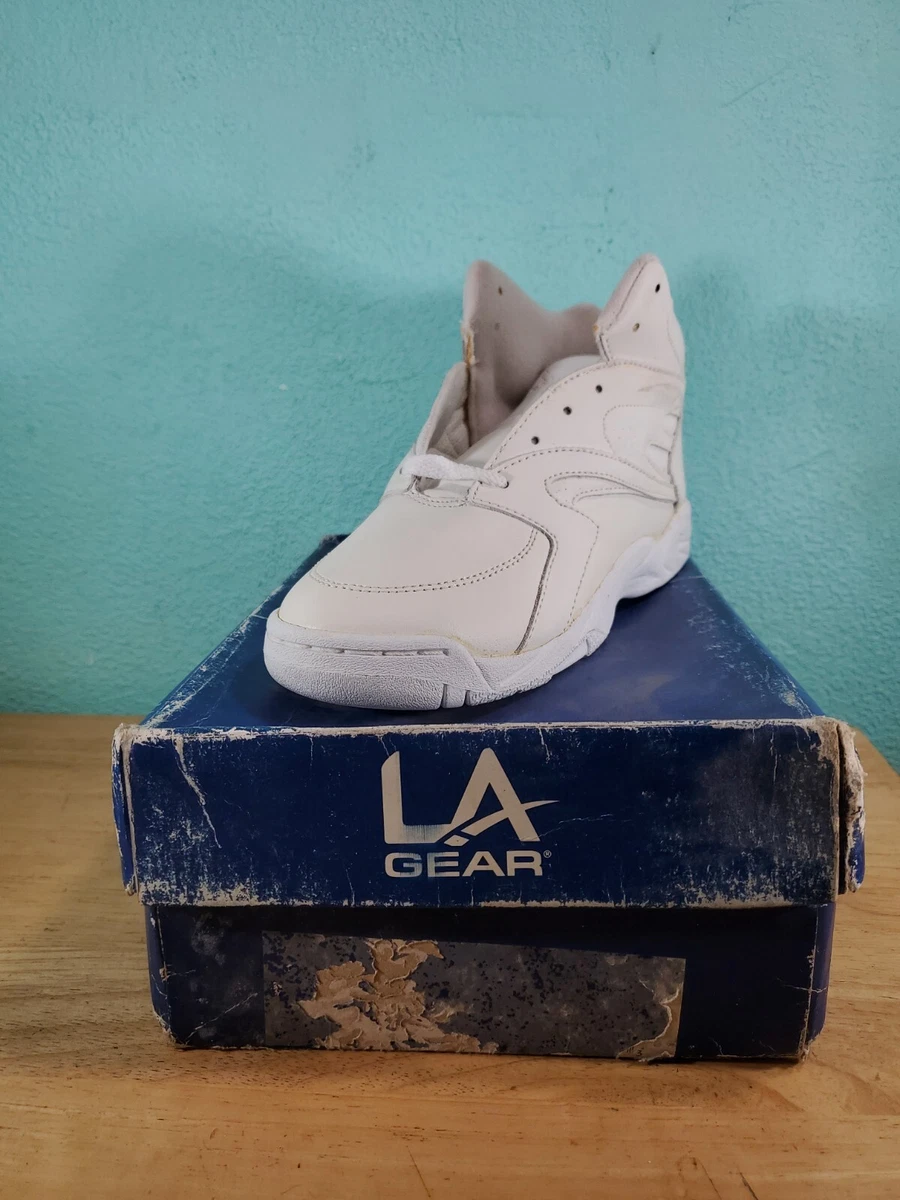 Vintage 1995 LA GEAR HI Top Sneakers White Size 3.5