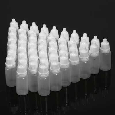 50x Liquidflaschen Dropper Bottle Tropfflasche Quetschbare Flaschen NEU