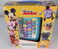 Disney Junior 8 Book Library and Electronic Reader New