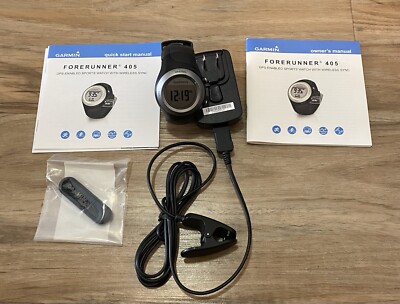 Garmin Forerunner 405 GPS Sport Watch with Charger Black No