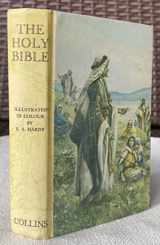 The Holy Bible Old & New Testaments 1958 Illustrated Edition Small Hardcover - Afbeelding 1 van 13