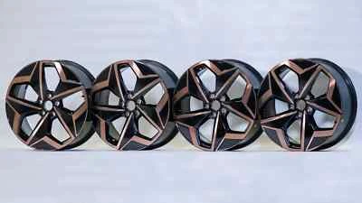 VW ID.3 Golf 7 Golf 8 Alufelgen  19 Zoll Andoya Felgen Schwarz Kupfer 10A601025J - Bild 1 von 4