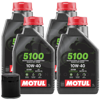 Maintenance Kit Oil Motul 5100 10W40 Filter Kawasaki VN 900 Vulcan Classic 2010