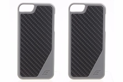 Lot (2) of Element Case Flight 5 for iPhone 5/5S - Grey with Matte Carbon Fiber