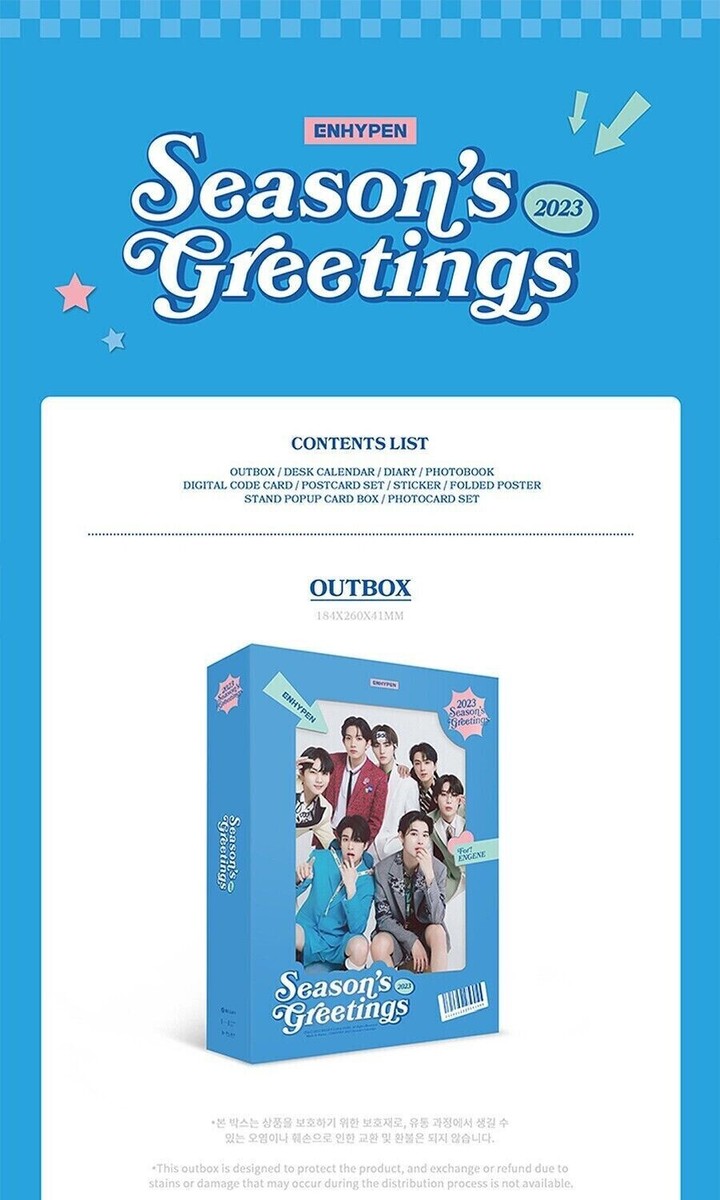 ENHYPEN 2023 SEASON'S GREETINGS FULL SET | eBay