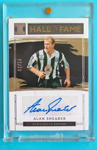 2022-23 Panini Impeccable Soccer Hall Of Fame Alan Shearer 2/14 SP