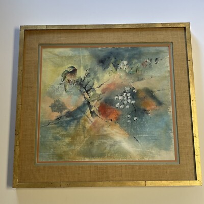 Wei Yi Chi Painting Taiwan tee Chang john chi abstract modernist vintage bird