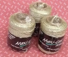 3 spools Maxi-Cord - 2mm -100 ft.–Jewelry/Macramé Braid –Orig. Pkg. -USA -C-1