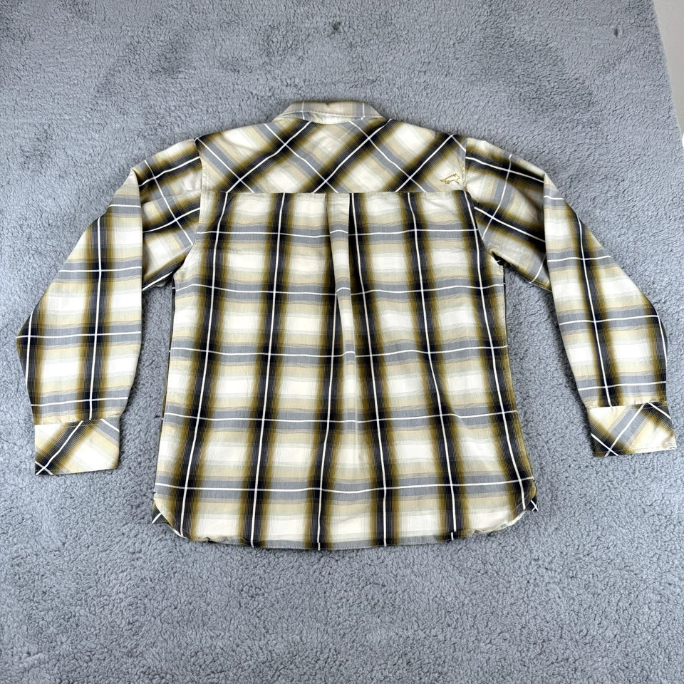 Horny Toad Shirt Mens Medium Tan Grey Check Casual Gorpcore Outdoorsy Hiking - Image 2 of 4