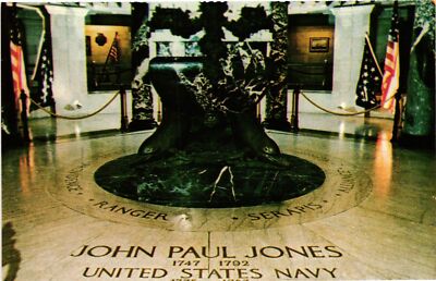 Vintage Postcard- Crypt of John Paul Jones, Annapolis, MD UnPost 1960s