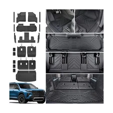 Floor Mats Cargo Mat Set for 2024 2025 Chevrolet Chevy Traverse 7 Seats Capta...