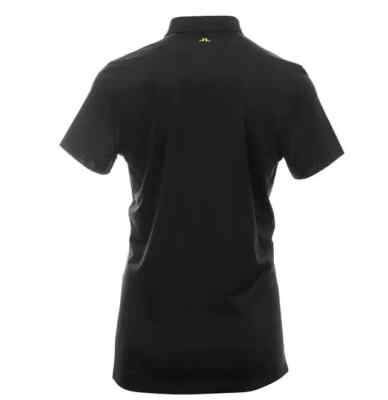 J Lindeberg Men's Bridge Regular Fit Golf Polo GMJT07234 Black Med