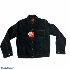 Womens Retro Full Long Sleeve Denim Jacket Stretch Button Coat Chanceful Jeans
