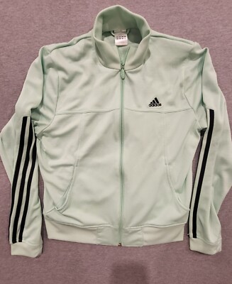 Adidas Mint Sea Green Full Zip Active Pastel Track Jacket: Women's