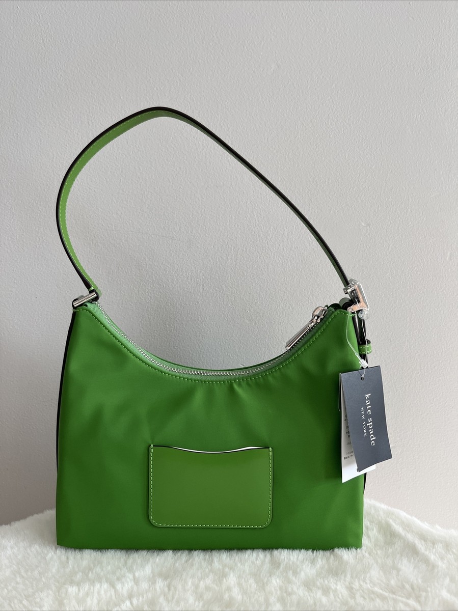 国内発送 Kate Spade サム アイコン KSNYL ナイロン ミディアム NWT KATE SPADE Sam Icon KSNYL Nylon Small Shoulder Bag Green